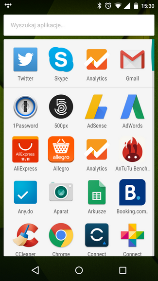 Moto X Play siatka aplikacji