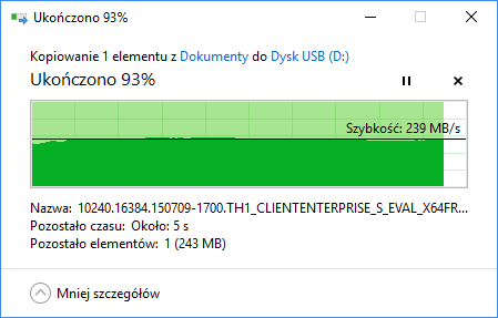 SanDisk Extreme PRO zapis