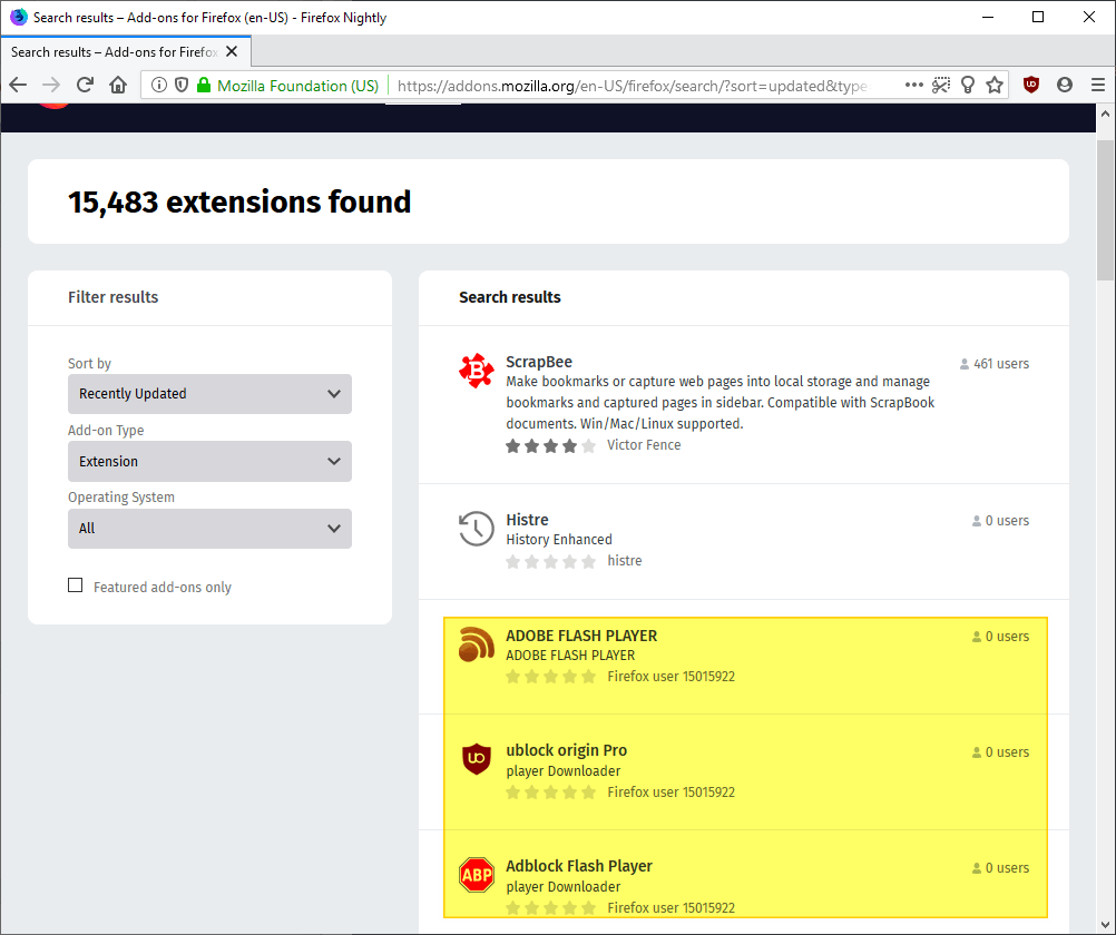 Firefox malware