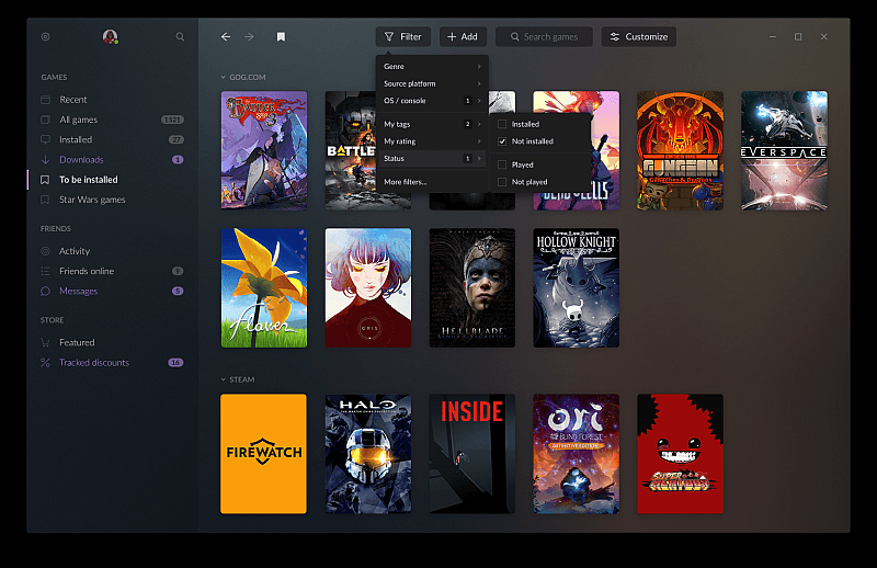 GOG Galaxy 2.0 beta 3