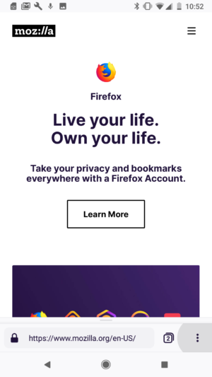 Firefox Preview 1