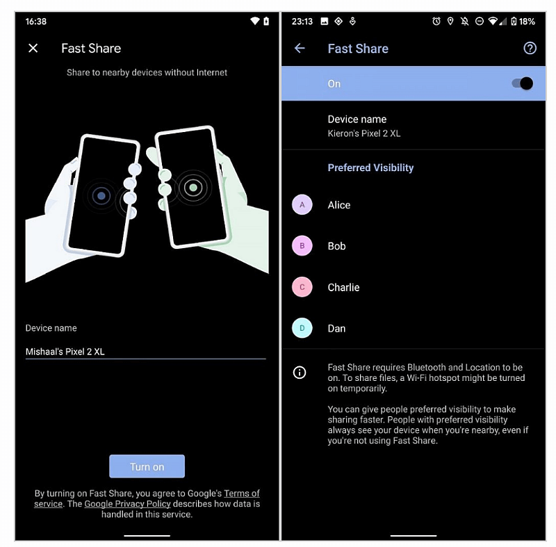 Google Fast Share 2