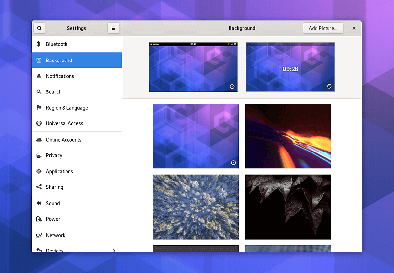 GNOME 3.34 tla pulpitu