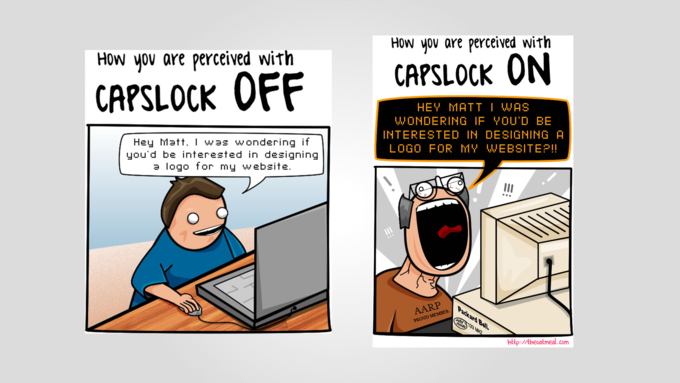 the oatmeal caps lock