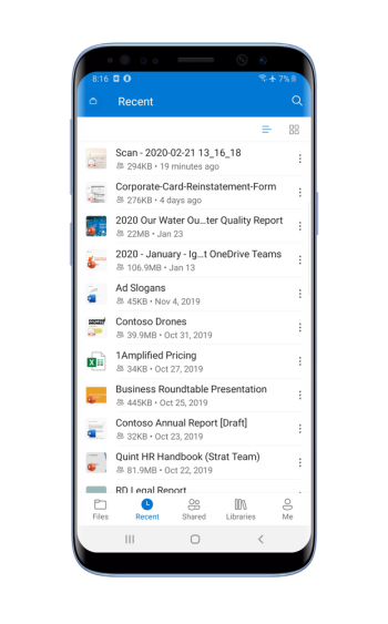 Onedrive android
