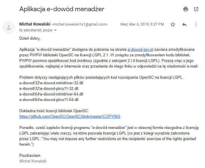 edowod pwpw opensc
