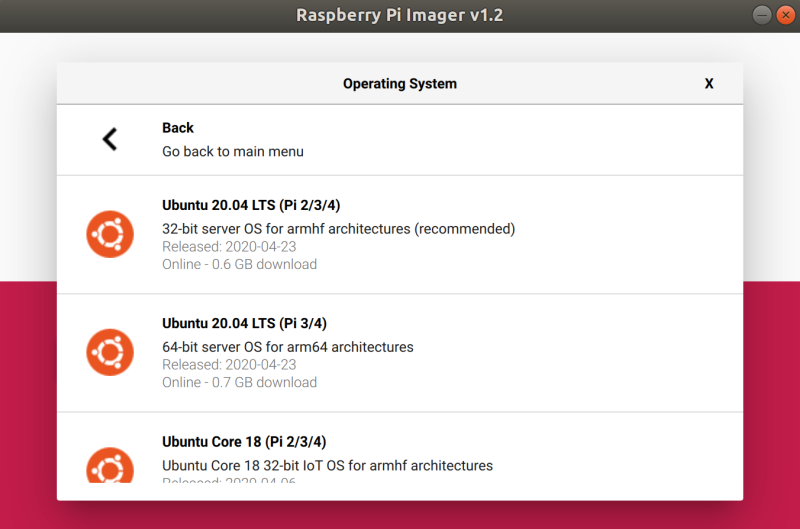 ubuntu 2004 raspberry pi
