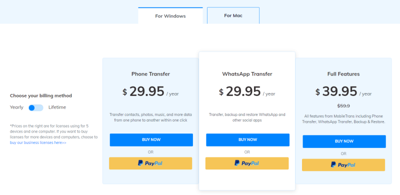 wondershare mobiletrans 5