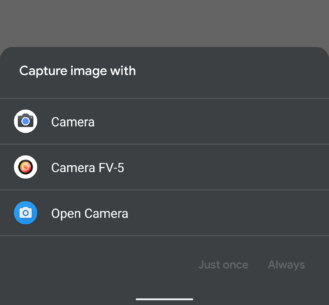 camera picker android 10