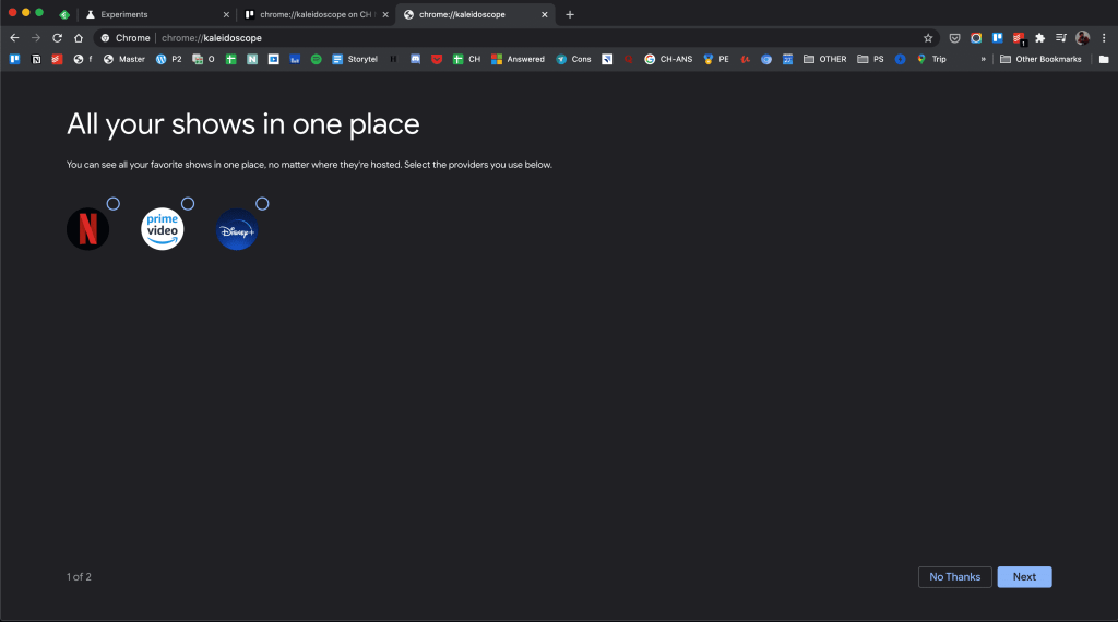 google chrome kalejdoskop 1