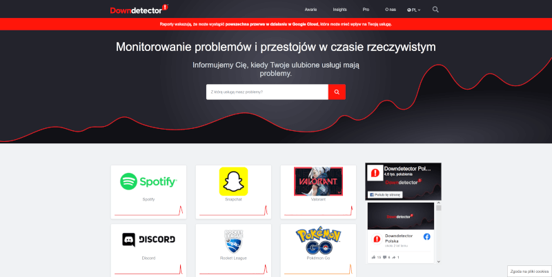 Snapchat i Discord nie działają