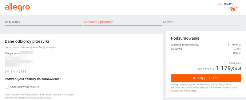 Robicie zakupy rodzinie na Allegro? Uważajcie na adres, koniecznie muszą to zmienić