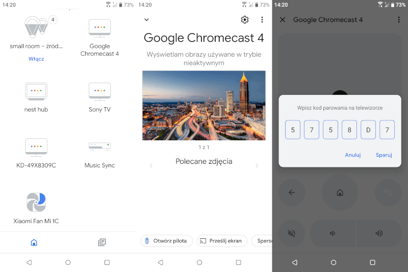 Nowy pilot do TV w aplikacji Google Home na Androida z pierwszą aktualizacją
