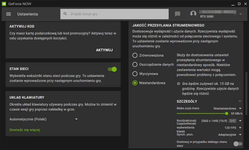 Przetestowaliśmy genialny GeForce Now RTX 3080. Chmura niczym świetny gamingowy PC