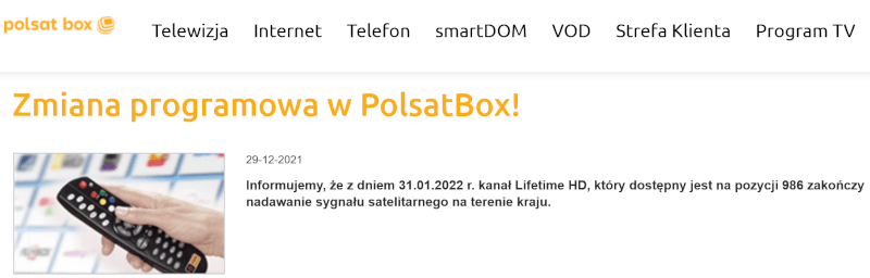 Gwarantowany kanał znika z oferty Polsat Box. Możesz zakończyć umowę bez konsekwencji