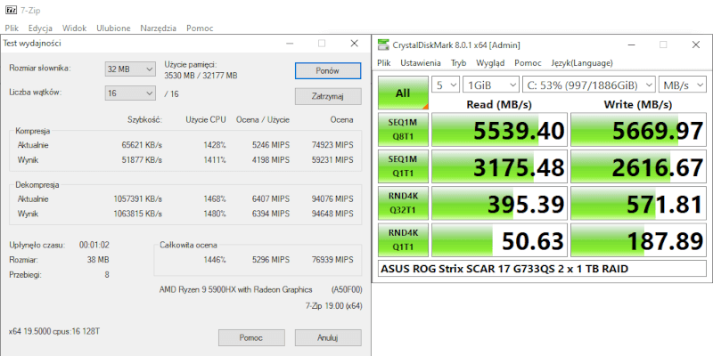 ASUS ROG Strix Scar G733Q