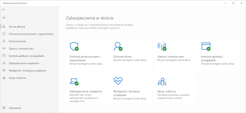Windows 10 zabezpieczenia