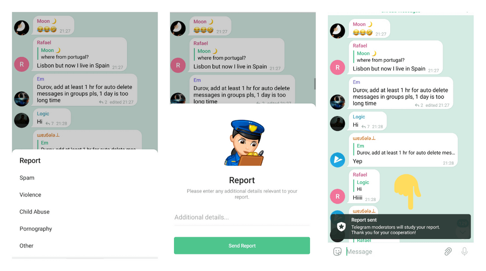 raportowanie telegram 2