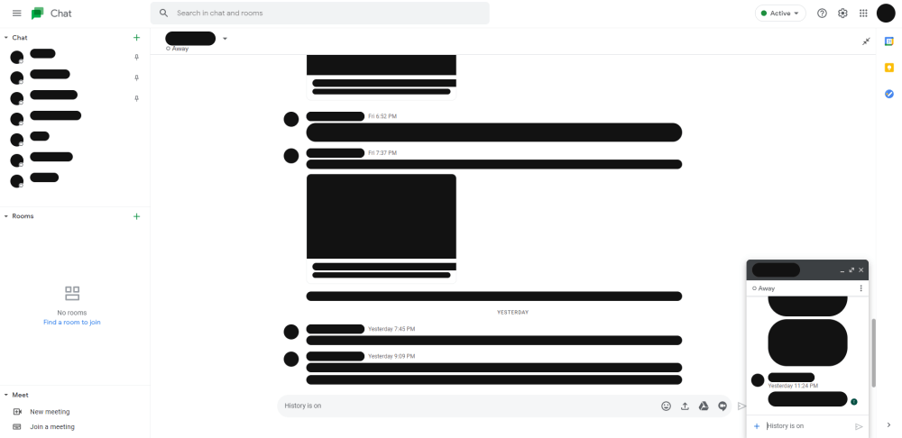 google chat wyglad 2