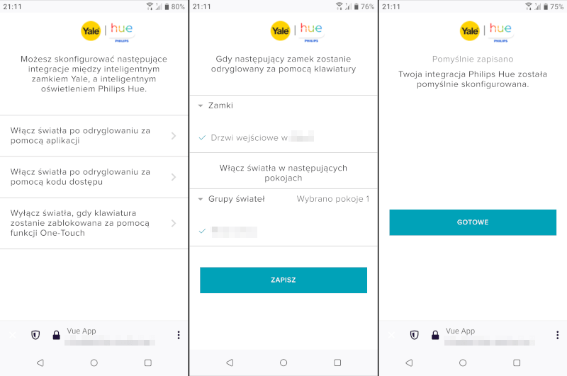 Yale Acess i Philips Hue
