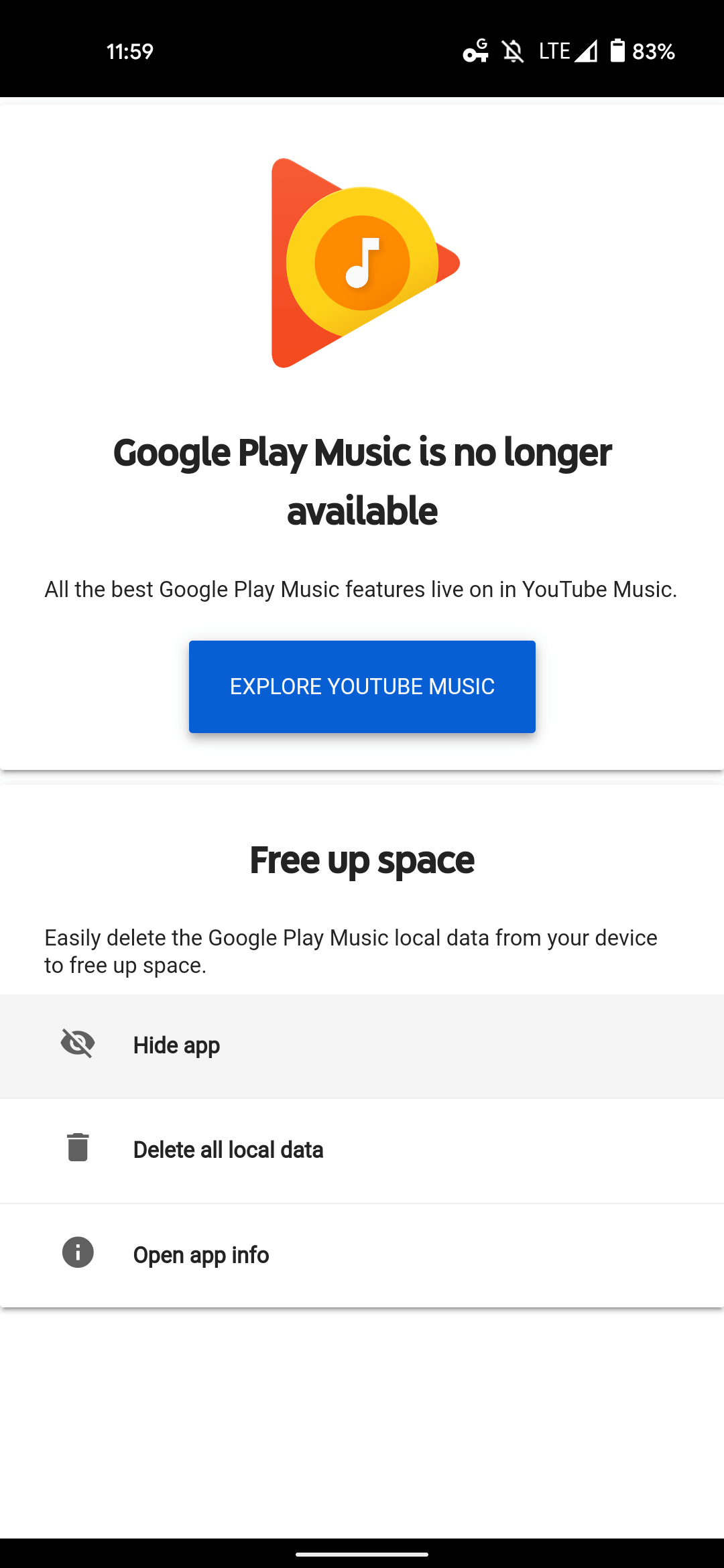 muzyka google ostatni update 2
