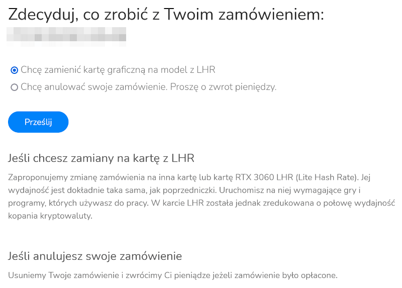 X-Kom anuluje zamówienia na RTX 3000. Masz problem, jeśli zamówiłeś model jeszcze bez LHR