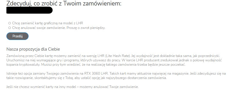 X-Kom anuluje zamówienia na RTX 3000. Masz problem, jeśli zamówiłeś model jeszcze bez LHR