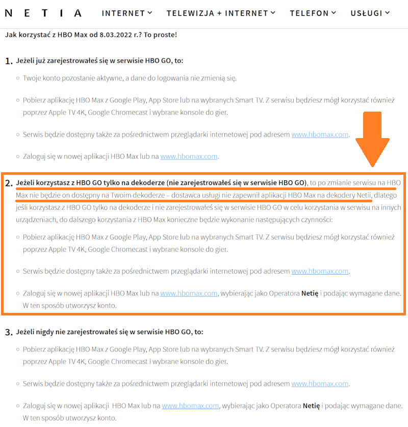 Korzystasz z HBO Go na dekoderze Netii? O HBO Max możesz tylko pomarzyć