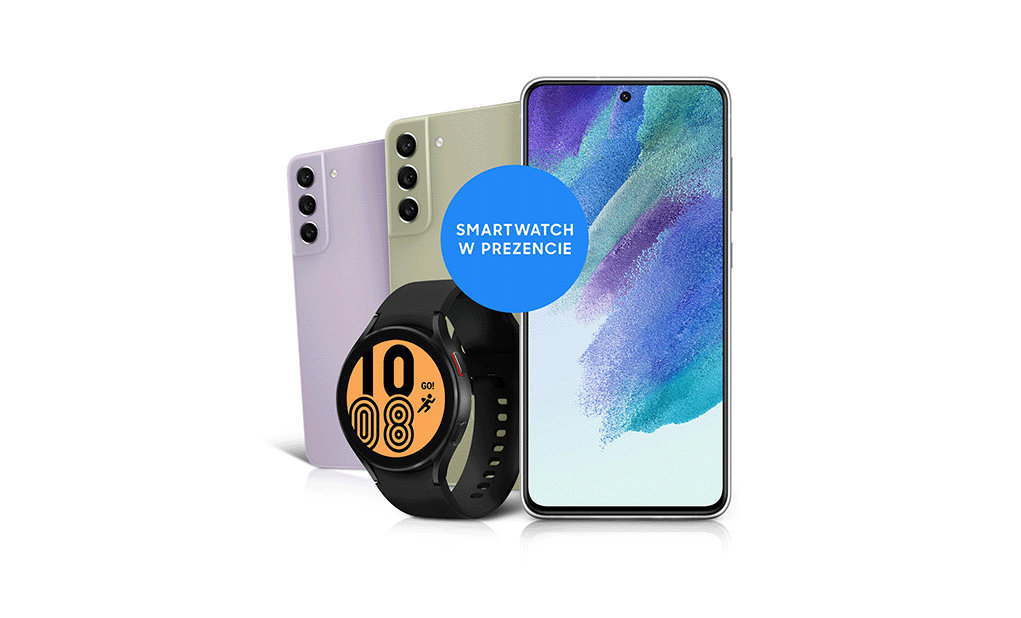 Kup Galaxy S21 FE 5G w supercenie, a smartwatch Galaxy Watch4 44 mm (BT) otrzymasz w prezencie