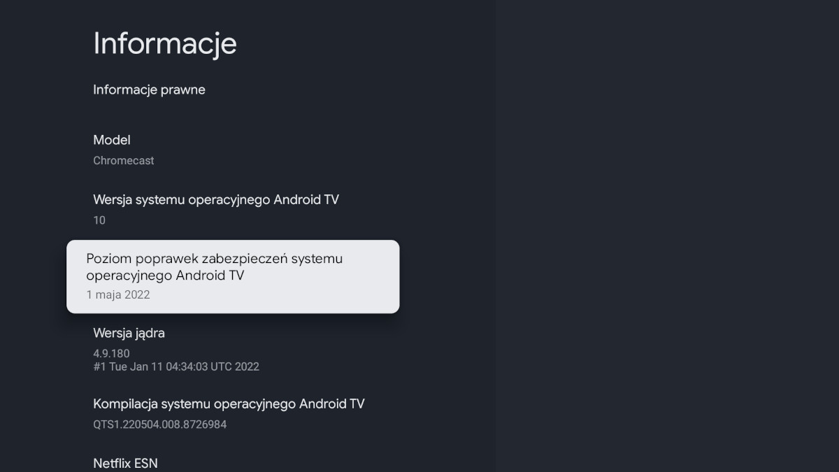 Chromecast with Google TV 4K w końcu z Android TV 12. Nowy OS z licznymi poprawkami