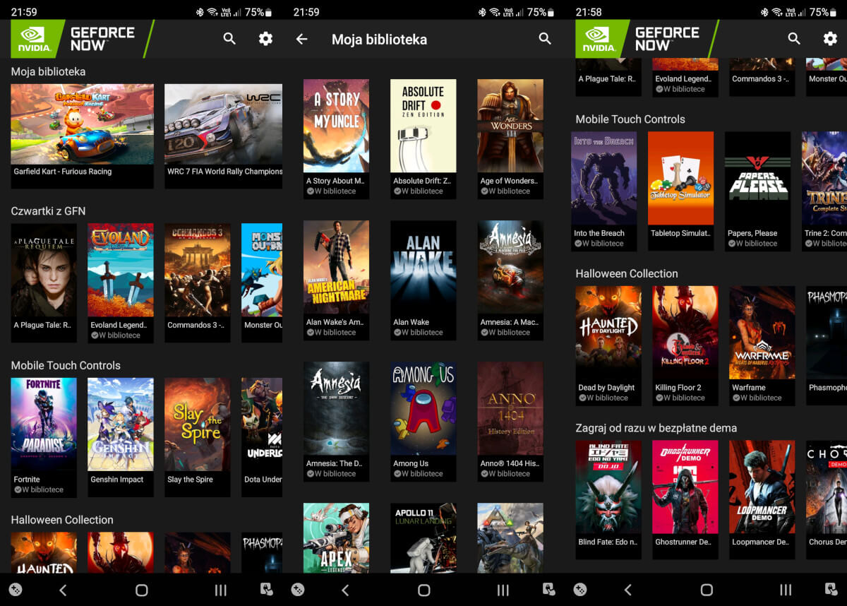Coraz więcej gier z dotykowym sterowaniem w GeForce Now. Idealne na smartfon i tablet