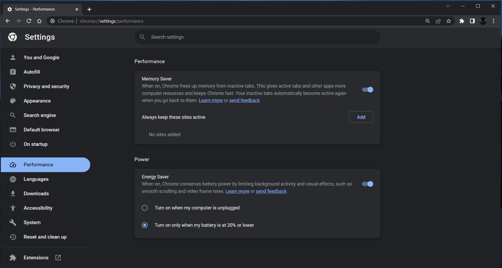 google chrome mniejsze zuzycie ram 1