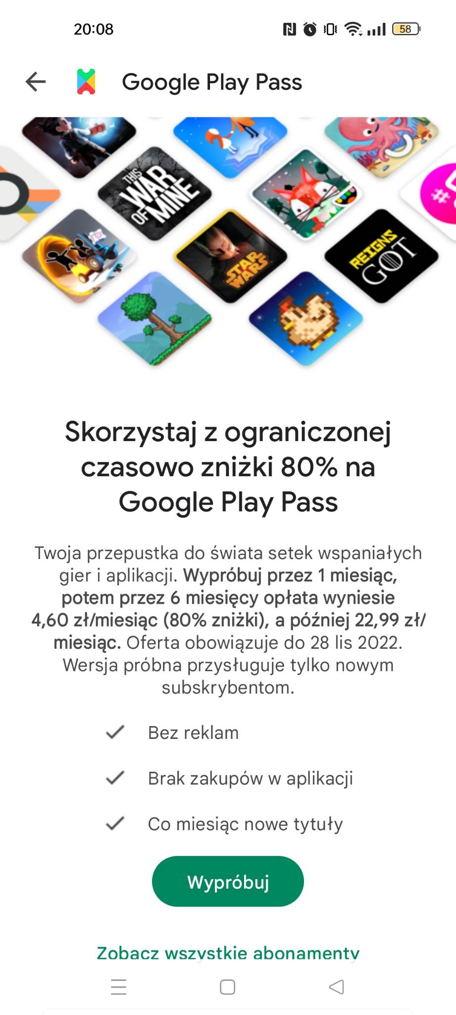 google play pass promocja 3