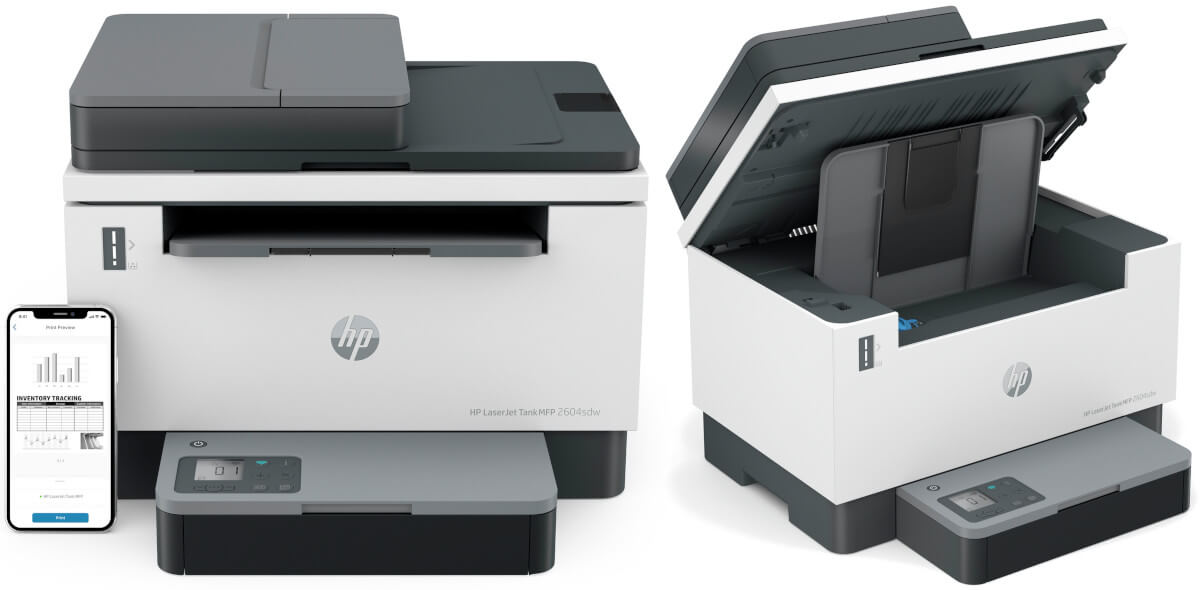 Dopełniaj zbiornik na toner i zniweluj koszty druku z HP LaserJet Tank MFP 2600s