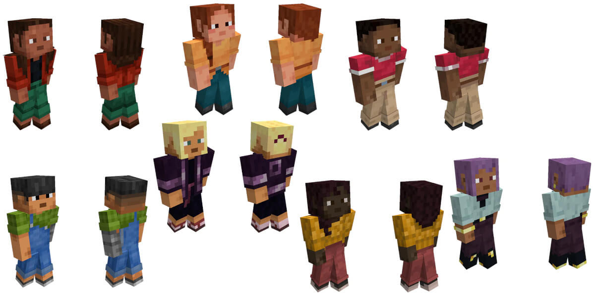 Minecraft po ponad 8 latach doczekał się w końcu aż 7 nowych domyślnych skórek postaci