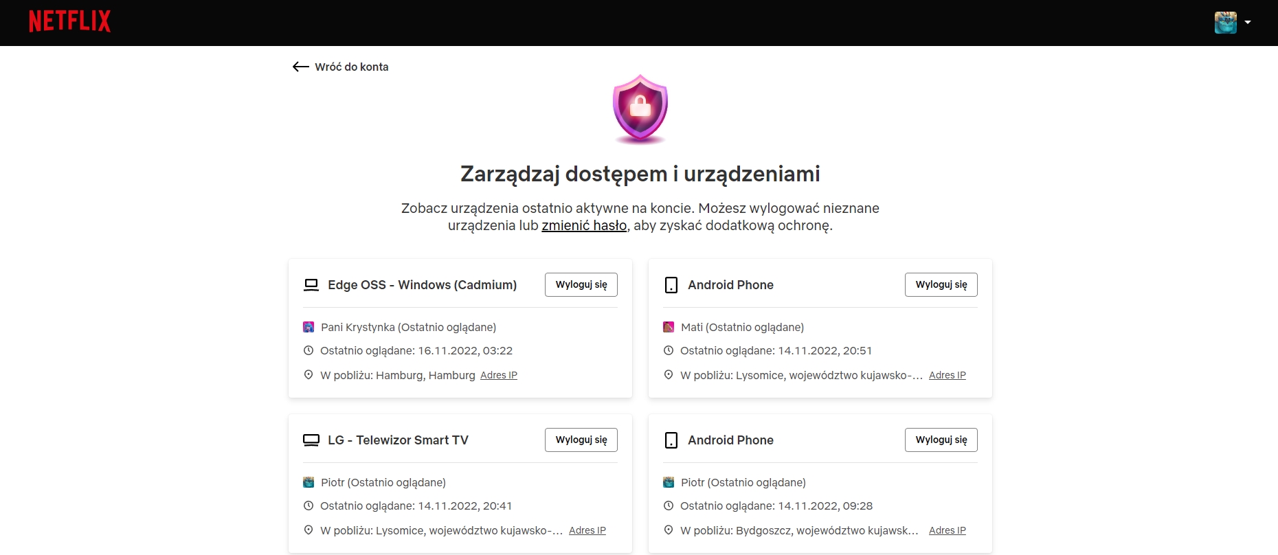netflix zarzadznie dostepem 2