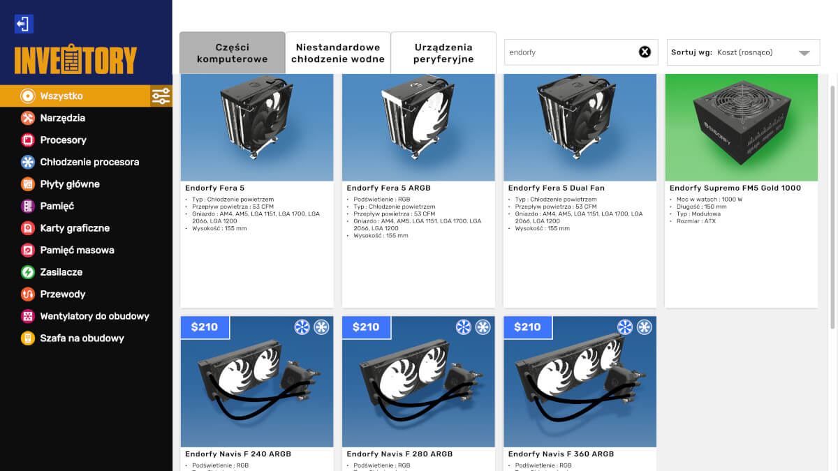 PC Bulding Simulator 2 z częściami polskiego Endorfy! Przydałby się jeszcze GOODRAM