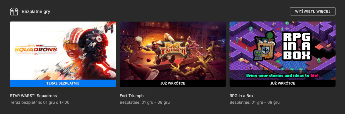 Tego nie możesz przegapić. Star Wars: Squadrons za darmo w Epic Games Store