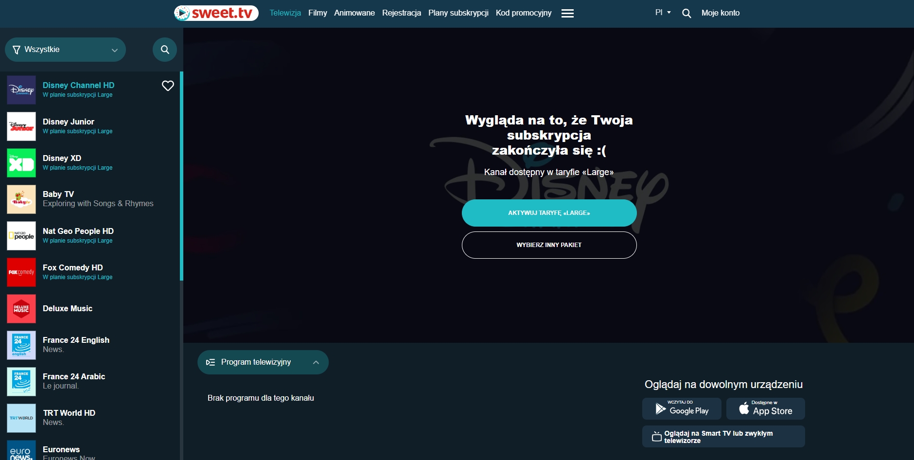 sweet tv nowa platforma 2