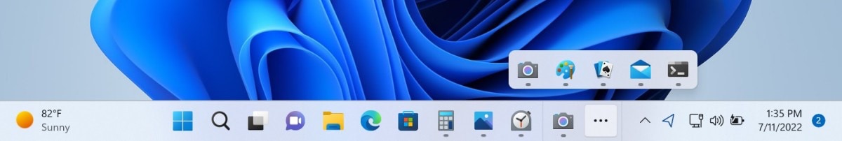 Funkcja “taskbar overflow”