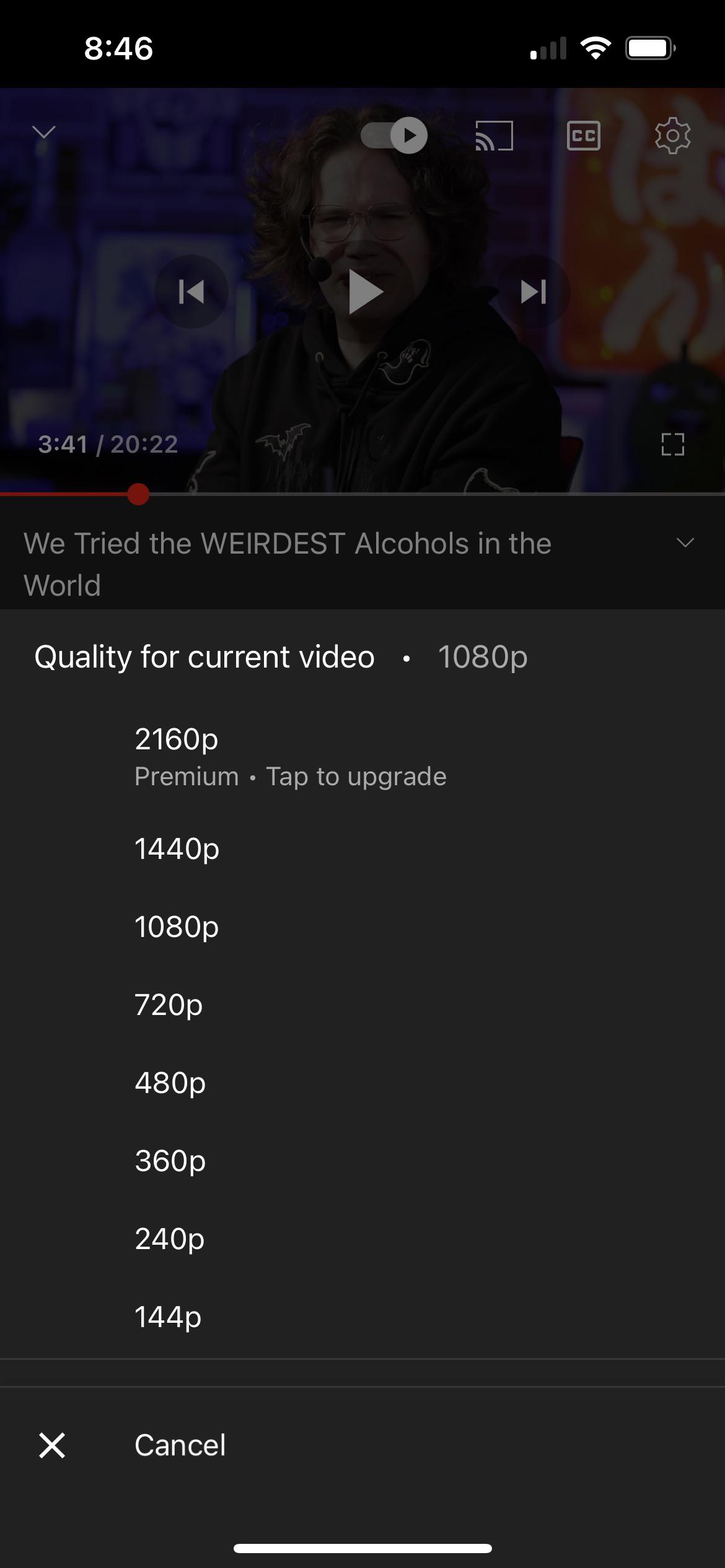 youtube 4k premium