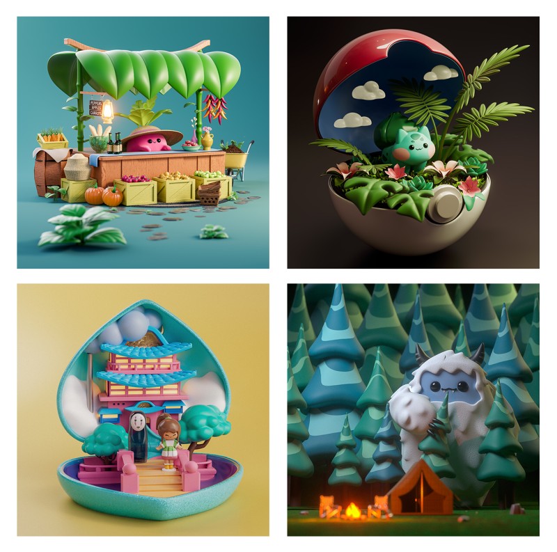 In the NVIDIA Studio-Molly Brady Collage