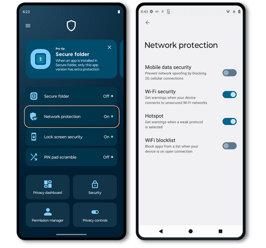 Motorola Moto Secure sieci