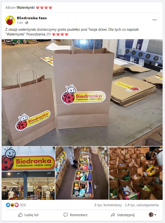 biedronka oszustwo 2