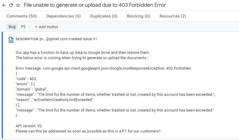 dysk google limit 2023 1