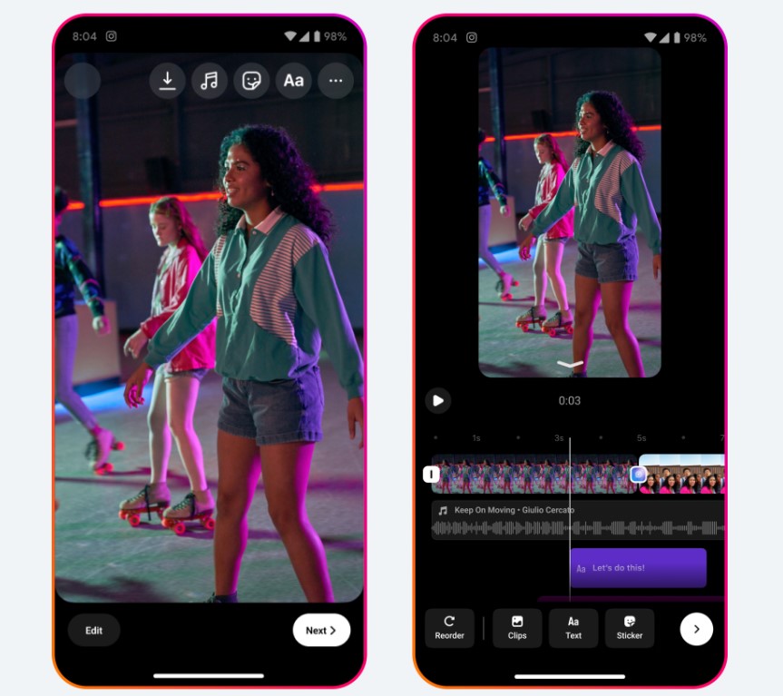 instagram reels nowosci 3