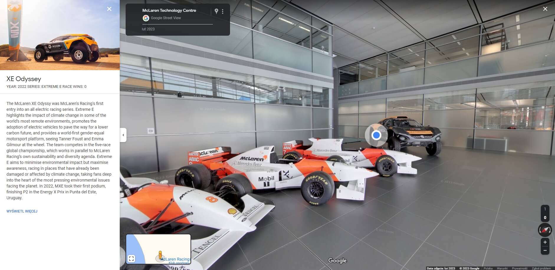 mclaren mapy google 2