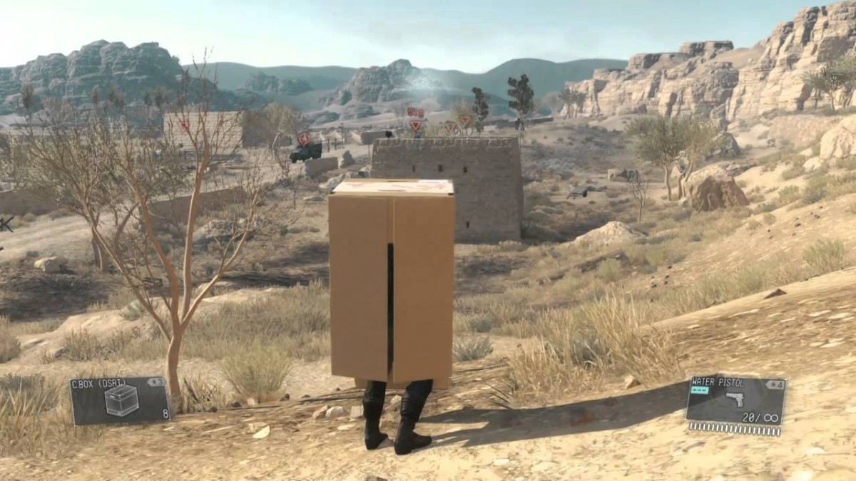 mgs kartonowe pudło robot