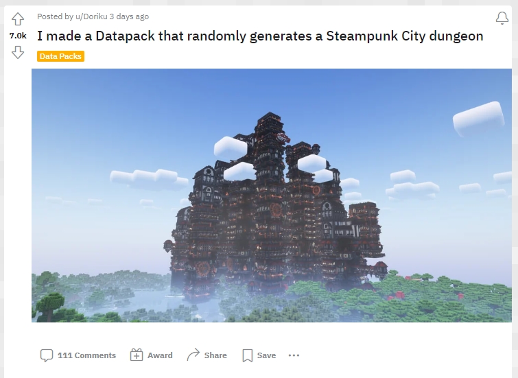 minecraft steampunkowe miasto 2