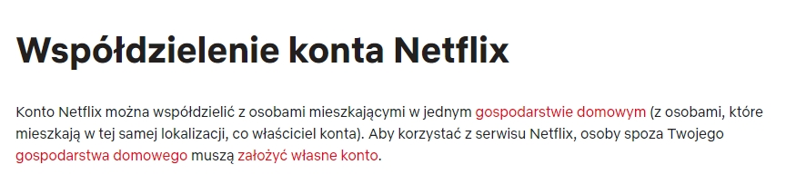 netflix współdzielenie nowość 2